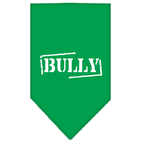 Bully Screen Print Bandana Emerald Green Small